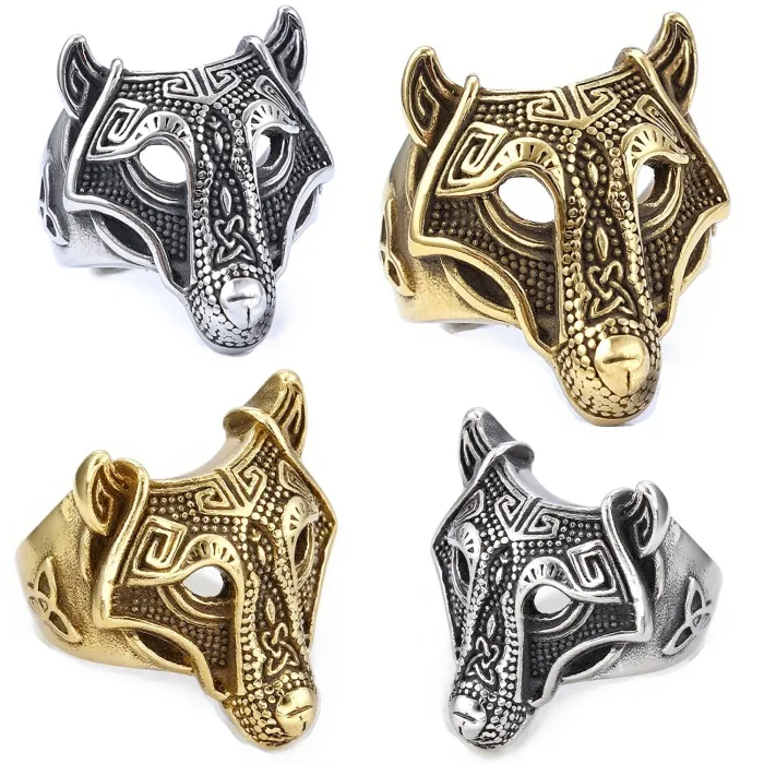 Wholesale Viking Wolf Rings – Nordic Mythology & Greek Legend Design | Cross-Border Bulk Supplier, In Stock