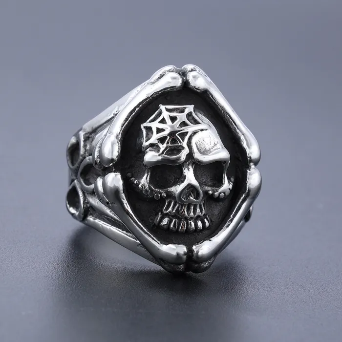 Wholesale Punk Skull Rings for Men – Spider Web Vintage Design | eBay Hot Seller, Bulk Supplier at Factory Price