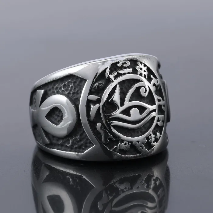 Wholesale Cross & Eye of Horus Rings – Stainless/Titanium Steel Jewelry | Bulk Supplier for US/EU Market