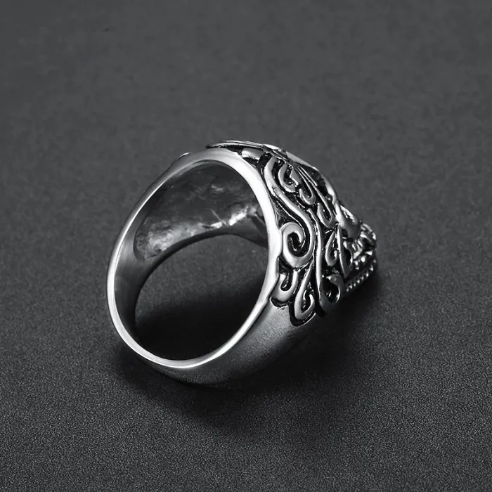 Wholesale Skull Rings with Red Gem Eyes – Unisex Titanium & Stainless Steel | Wish Hot Seller, Bulk Supplier