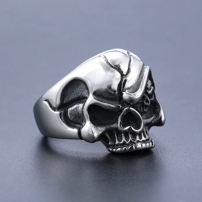 Wholesale Double Skull Punk Rings for Men – Stainless Steel | Wish Hot Seller, In Stock, Dropshipping Available