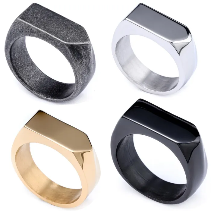 Wholesale Minimalist Irregular Rings for Men – Polished Stainless Steel Fashion Jewelry | Bulk Supplier for Trend Brands