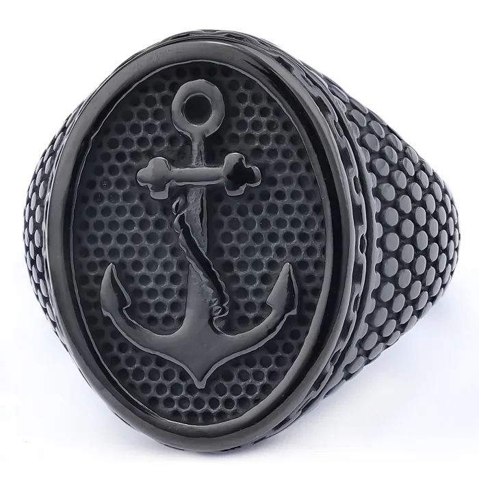 Wholesale Vintage-Style Rings for Men – Rusted Stainless Steel, Fade-Resistant | Trendy Design In Stock, Bulk Supplier