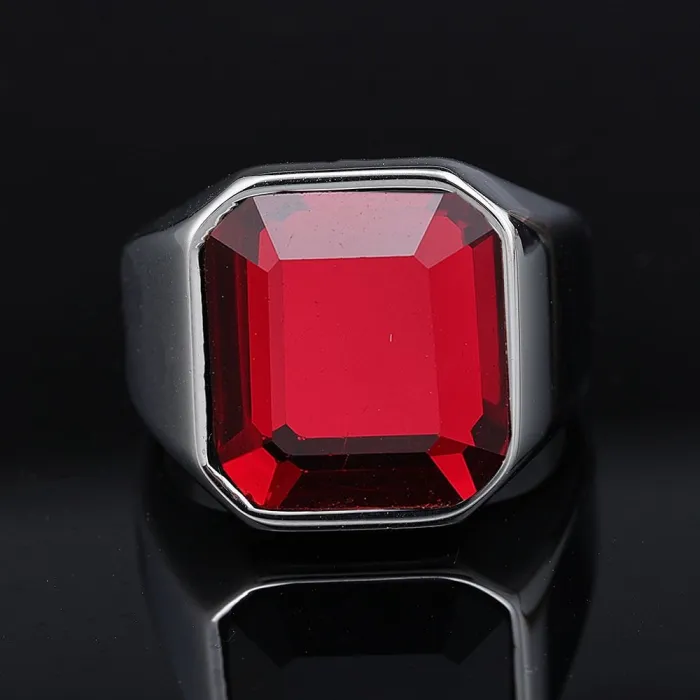 Wholesale Gemstone Rings for Men – Minimalist Titanium & Stainless Steel | AliExpress Hot Seller, Bulk Holiday Jewelry