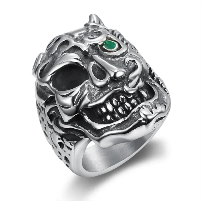 Wholesale Punk Skull Rings for Men – 2019 Vintage Character Design in Stainless Steel | Wish Hot Seller, Bulk Supplier