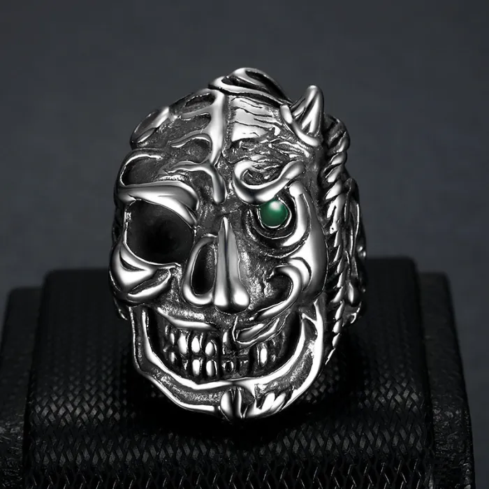 Wholesale Punk Skull Rings for Men – 2019 Vintage Character Design in Stainless Steel | Wish Hot Seller, Bulk Supplier