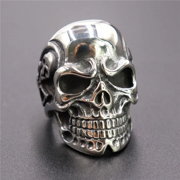 Wholesale Skull Rings – Mixed Large & Small Designs in Titanium & Stainless Steel | Unisex Punk Jewelry Bulk Supplier