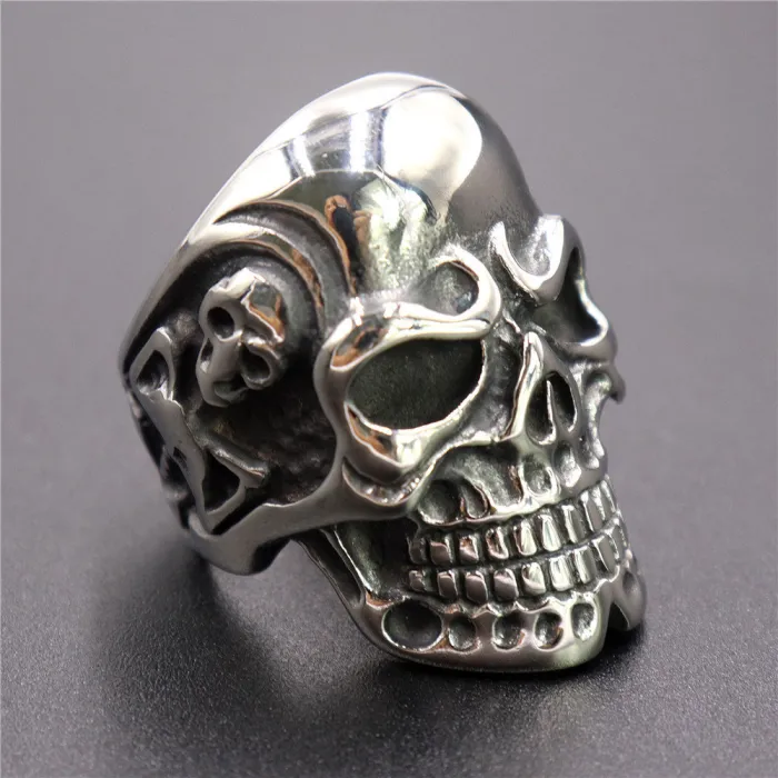 Wholesale Skull Rings – Mixed Large & Small Designs in Titanium & Stainless Steel | Unisex Punk Jewelry Bulk Supplier