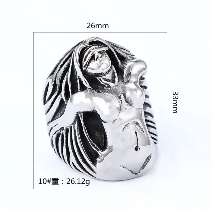 Wholesale Eve Goddess Rings – Vintage Punk Style Stainless Steel Jewelry | Sexy Female Design, Bulk In Stock