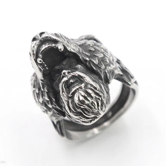 Wholesale Viking Wolf Rings for Men – Nordic Werewolf Design in 316 Stainless Steel | Bold Style, Bulk In Stock