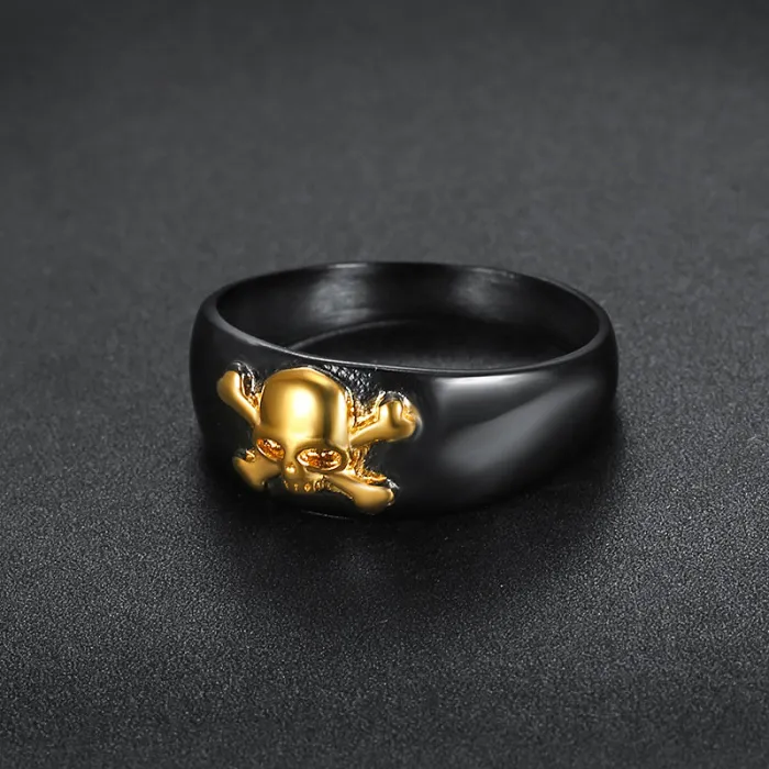 Wholesale Small Skull Rings for Women – Titanium & Stainless Steel Skeleton Design | Hot-Selling US/EU Bulk Jewelry