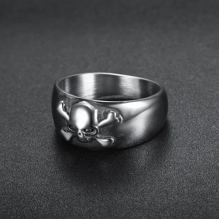 Wholesale Small Skull Rings for Women – Titanium & Stainless Steel Skeleton Design | Hot-Selling US/EU Bulk Jewelry