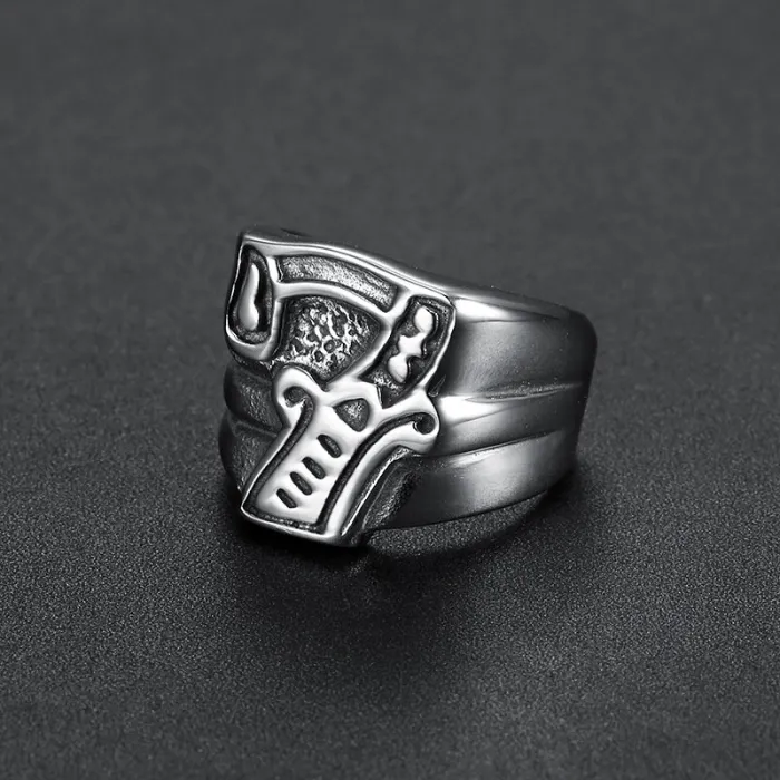 Wholesale Number 7 Rings – Unisex Biker Style Vintage Stainless Steel Jewelry for Men | Lucky Symbol, Bulk In Stock