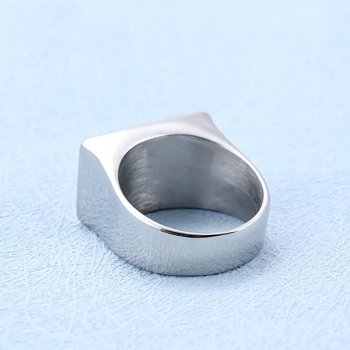 Wholesale Biker MC Rings for Men – Wide Band Stainless Steel Motorcycle Club Design | Minimalist Style, Bulk Supplier