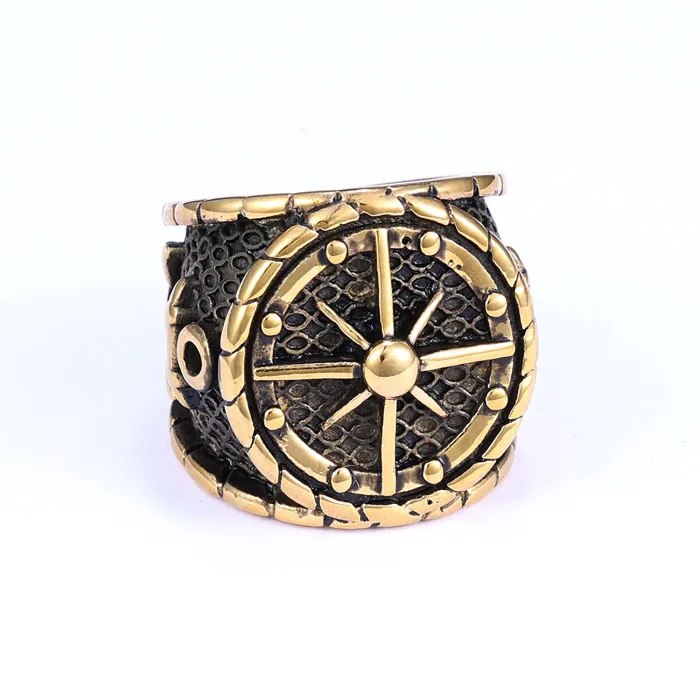 Wholesale Nautical Anchor Rings for Men – Bold Compass Design in Heavy Stainless Steel | Trendy Statement Jewelry Supplier
