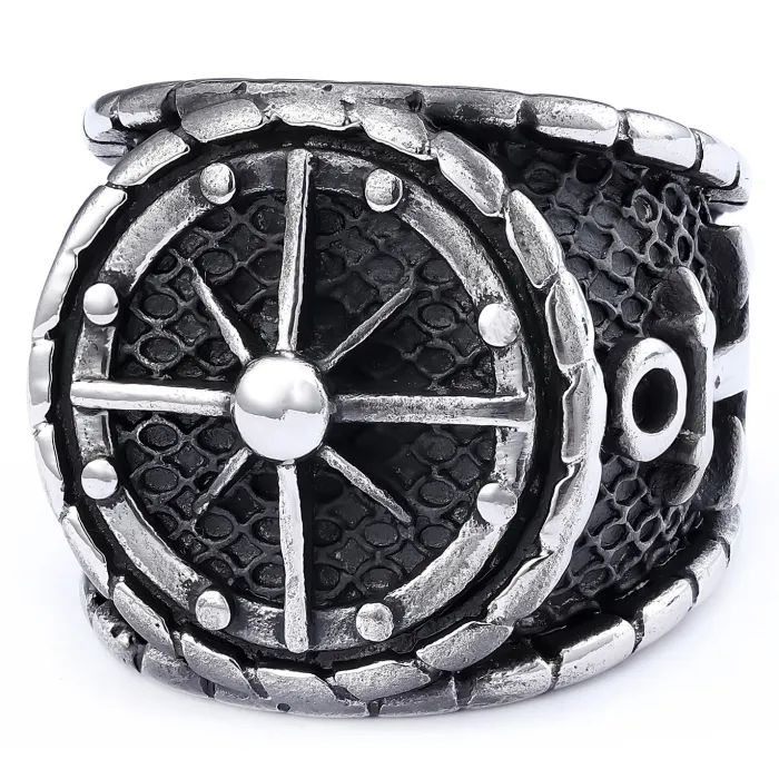 Wholesale Nautical Anchor Rings for Men – Bold Compass Design in Heavy Stainless Steel | Trendy Statement Jewelry Supplier
