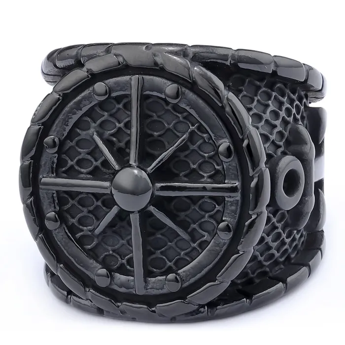 Wholesale Nautical Anchor Rings for Men – Bold Compass Design in Heavy Stainless Steel | Trendy Statement Jewelry Supplier