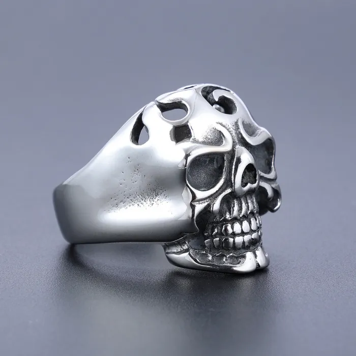 Wholesale Punk Skull Rings – Unisex Stainless Steel Design | Trendy Fashion Jewelry In Stock, Dropshipping Available