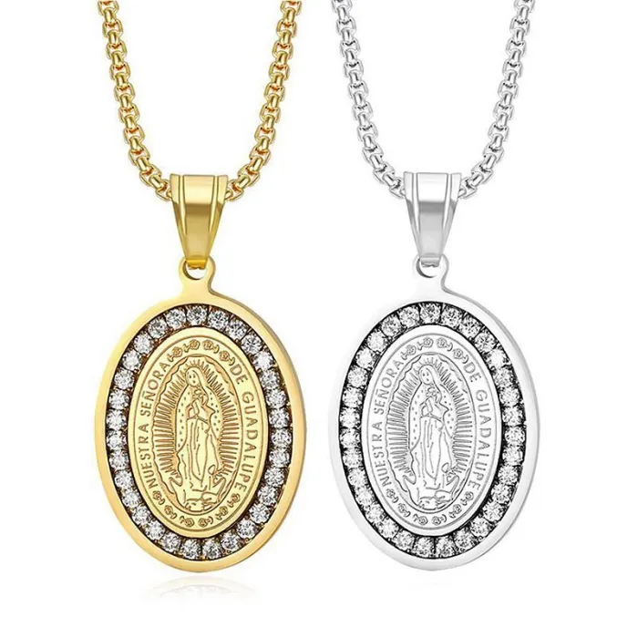Wholesale HIPHOP Pendant Necklace – Gold-Plated Titanium Steel with AAA CZ Stones | Bling Street Jewelry, Bulk Supplier