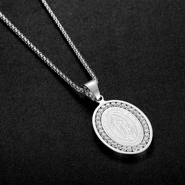 Wholesale HIPHOP Pendant Necklace – Gold-Plated Titanium Steel with AAA CZ Stones | Bling Street Jewelry, Bulk Supplier