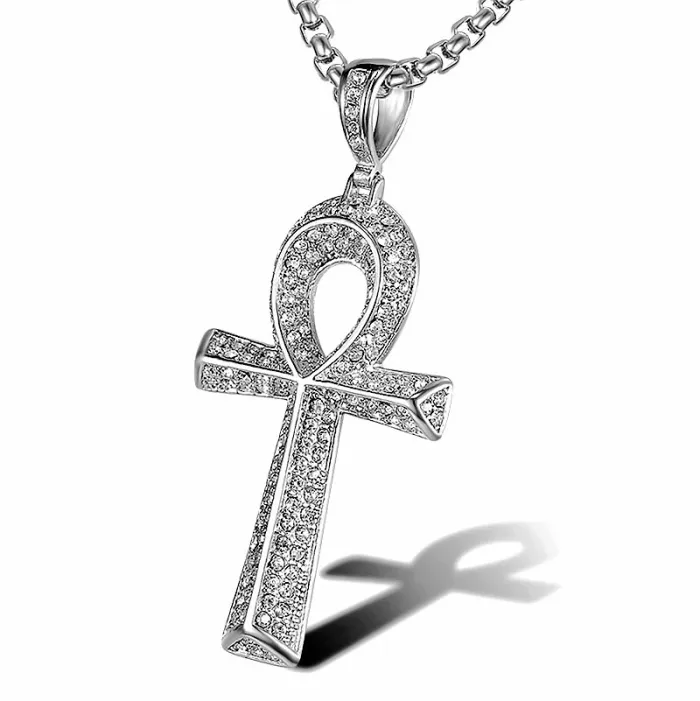 Wholesale Egyptian Ankh Key Pendant Necklace – Cast Stainless Steel HIPHOP Jewelry for Men & Women | Symbolic Jewelry Supplier