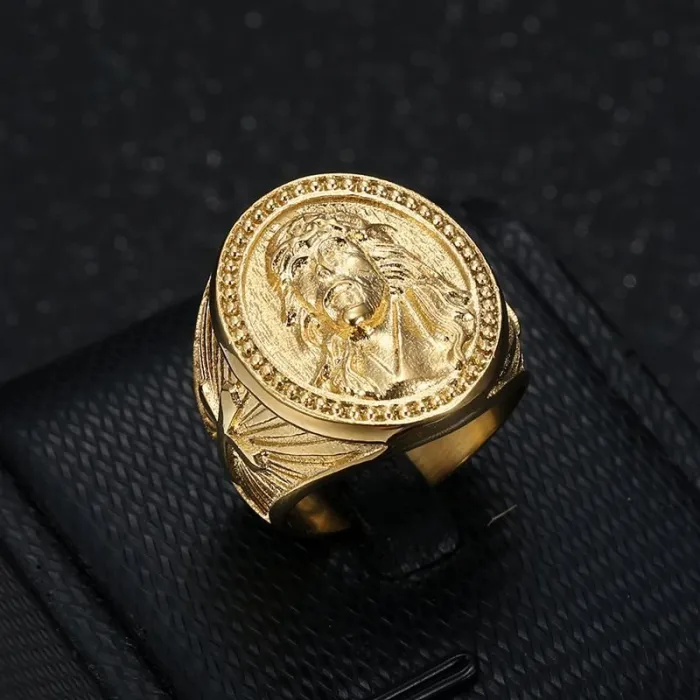 Wholesale Hip Hop Titanium Steel Ring – Bulk Gold Cross YS Ring for Men at Factory Price