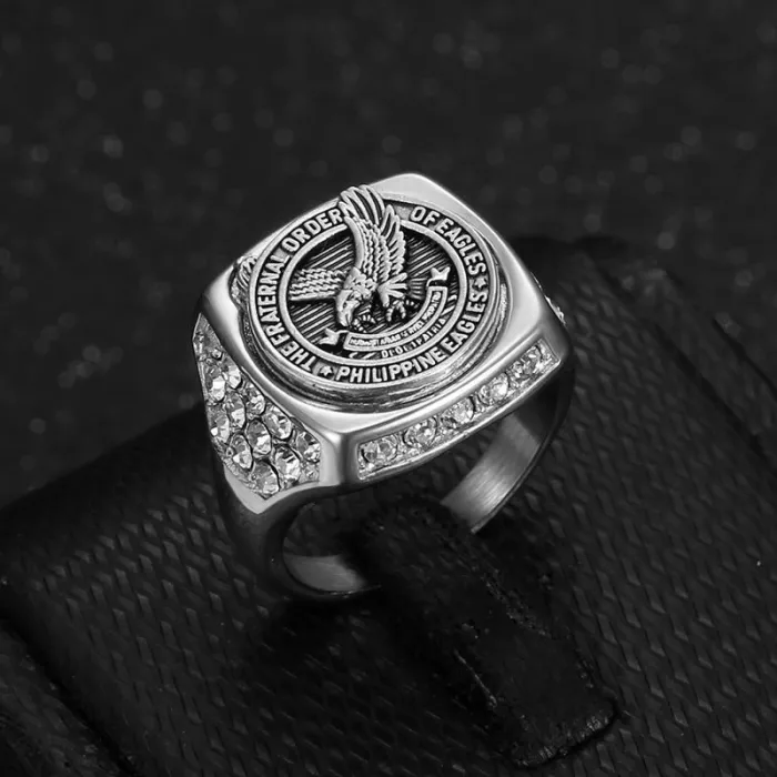 Wholesale Philippines Eagle Ring – Bulk Gold-Plated Titanium Steel Unisex Rings at Factory Price