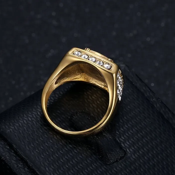 Wholesale Philippines Eagle Ring – Bulk Gold-Plated Titanium Steel Unisex Rings at Factory Price