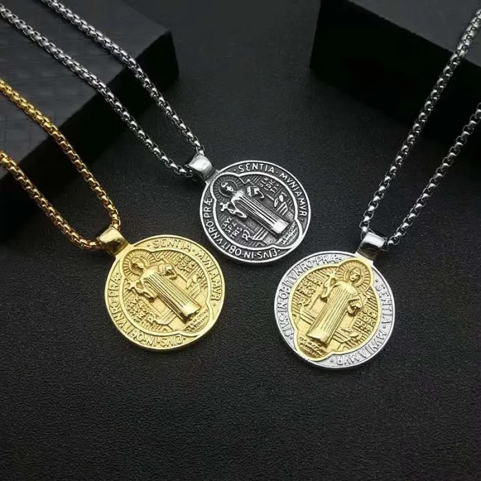 Wholesale Punk Pendant Necklace – Bulk Vintage Stainless Steel Necklaces at Factory Price