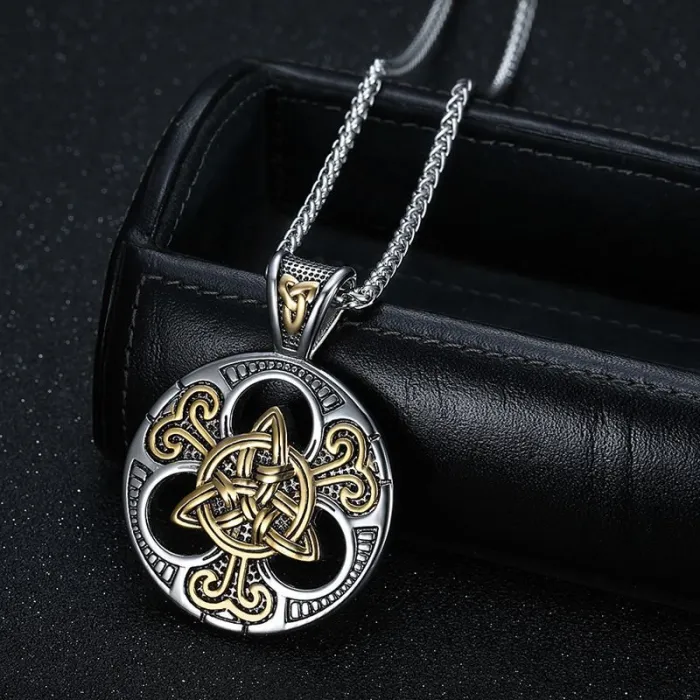 Wholesale Viking Celtic Knot Pendant – Bulk Scandinavian Stainless Steel Necklace at Factory Price