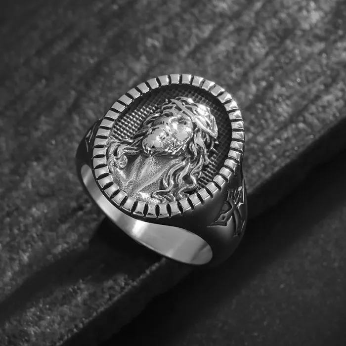 Wholesale Hip Hop Cross Ring – Bulk Gold-Plated Titanium Steel YS Ring for Men at Factory Price