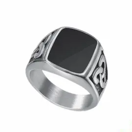 Wholesale Celtic Knot Ring for Men – Bulk Polished Titanium Steel Vintage Style Rings at Factory Price - Jewelryto