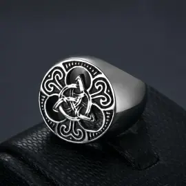 Wholesale Celtic Knot Ring for Men – Bulk Hollow Stainless Steel Irish Style Vintage Band at Factory Price - Jewelryto