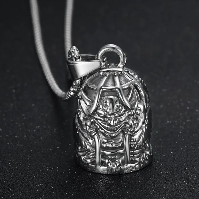 Wholesale Devil Cage Biker Bell – Bulk Polished Titanium Steel Motorcycle Luck Bell for Resellers