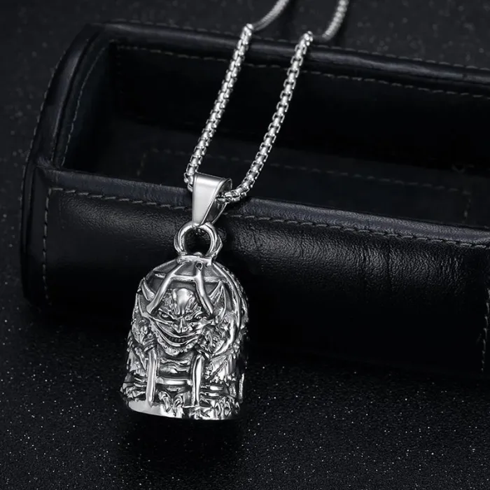 Wholesale Devil Cage Biker Bell – Bulk Polished Titanium Steel Motorcycle Luck Bell for Resellers