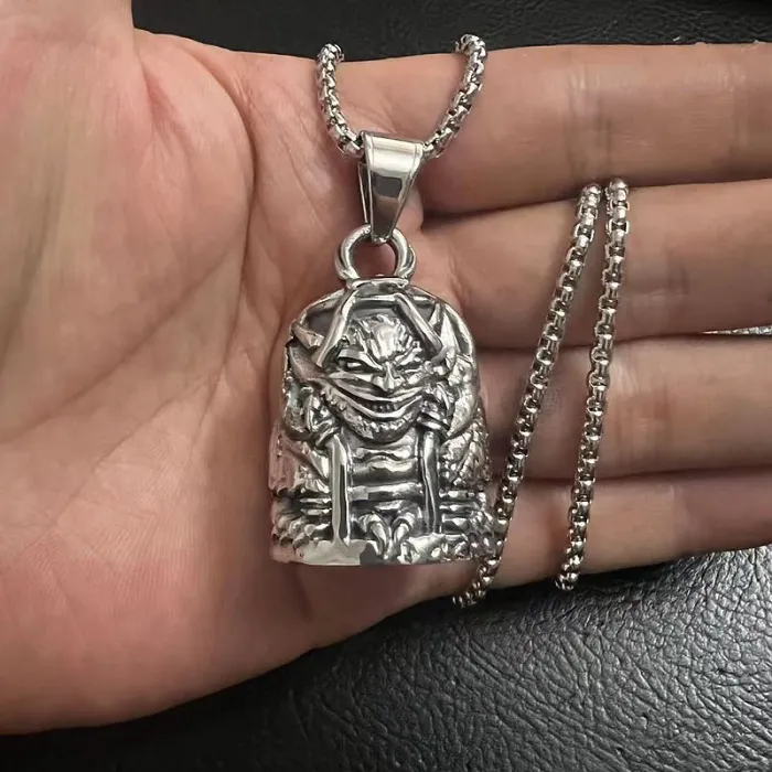 Wholesale Devil Cage Biker Bell – Bulk Polished Titanium Steel Motorcycle Luck Bell for Resellers