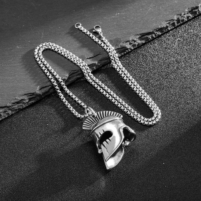 Wholesale Spartan Helmet Bell Pendant – Bulk Stainless Steel Roman Warrior Motorcycle Luck Bell