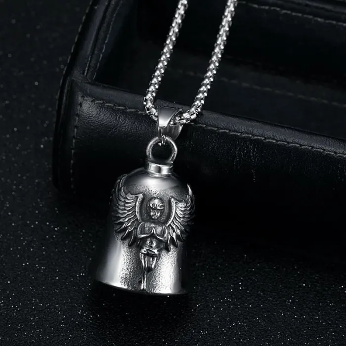 Wholesale Angel Wing Biker Bell – Bulk Titanium Steel Punk Ride Blessing Bell for Motorcycles or Pets