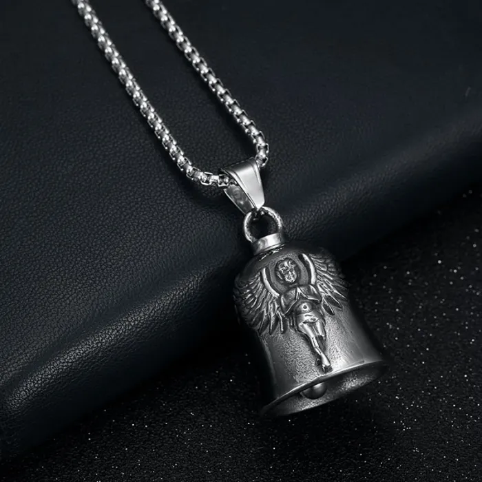 Wholesale Angel Wing Biker Bell – Bulk Titanium Steel Punk Ride Blessing Bell for Motorcycles or Pets