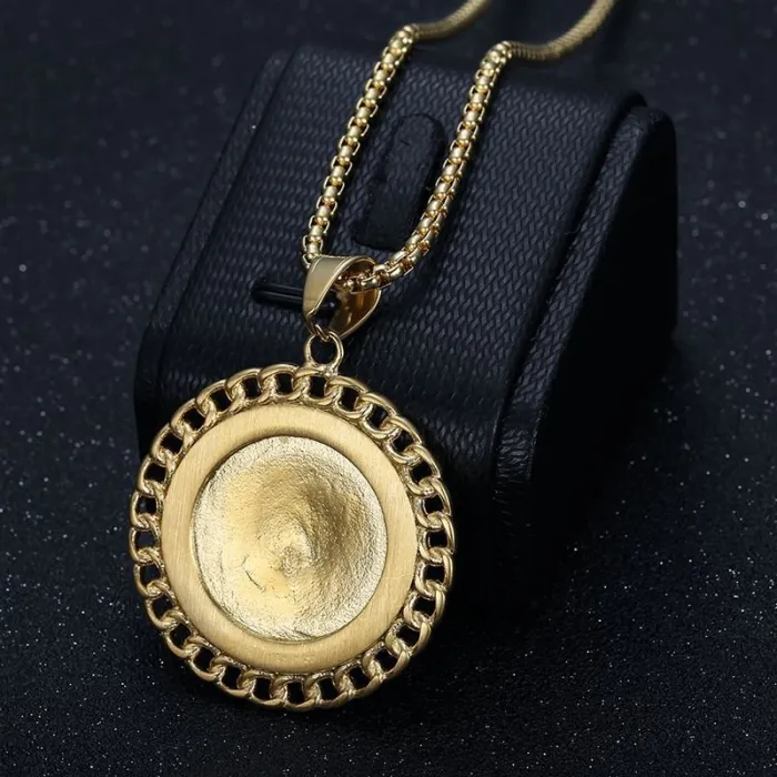 Wholesale Lion Head Pendant Necklace – Iced Out Gold Plated Stainless Steel Hip Hop Jewelry, Bulk Supplier at Factory Price