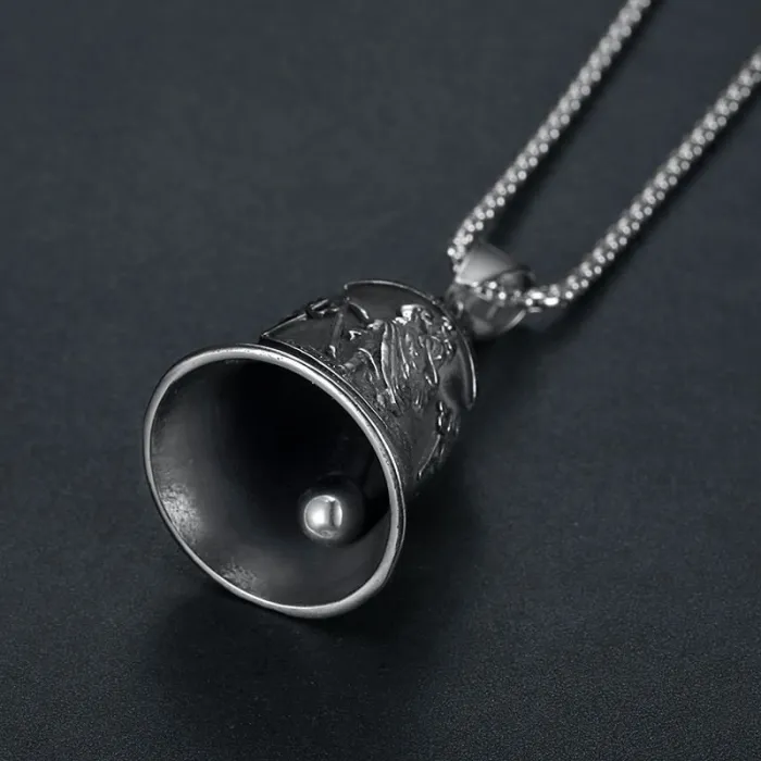 Wholesale St. Christopher Biker Bell – Vintage Stainless Steel Travel Guardian Charm, Bulk Supplier at Factory Price