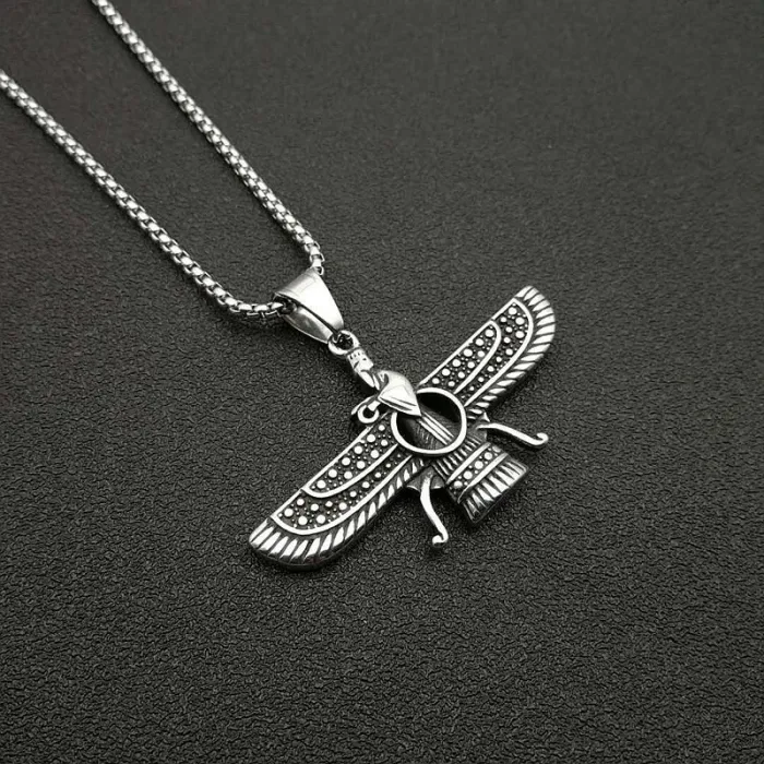 Wholesale Zoroastrian Pendant Necklace – Bulk Stainless Steel Fire Symbol Jewelry at Factory Price