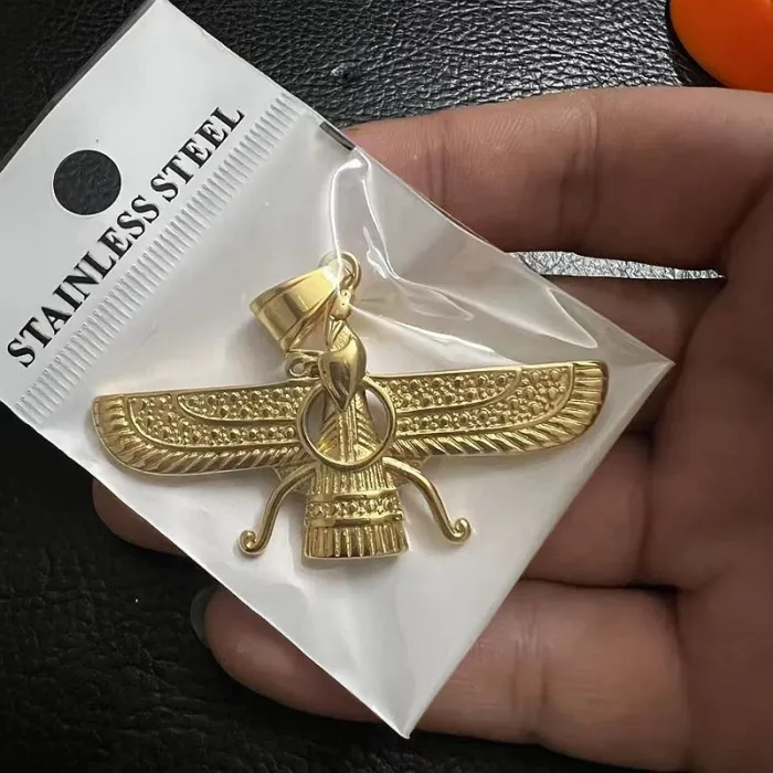 Wholesale Zoroastrian Pendant Necklace – Bulk Stainless Steel Fire Symbol Jewelry at Factory Price