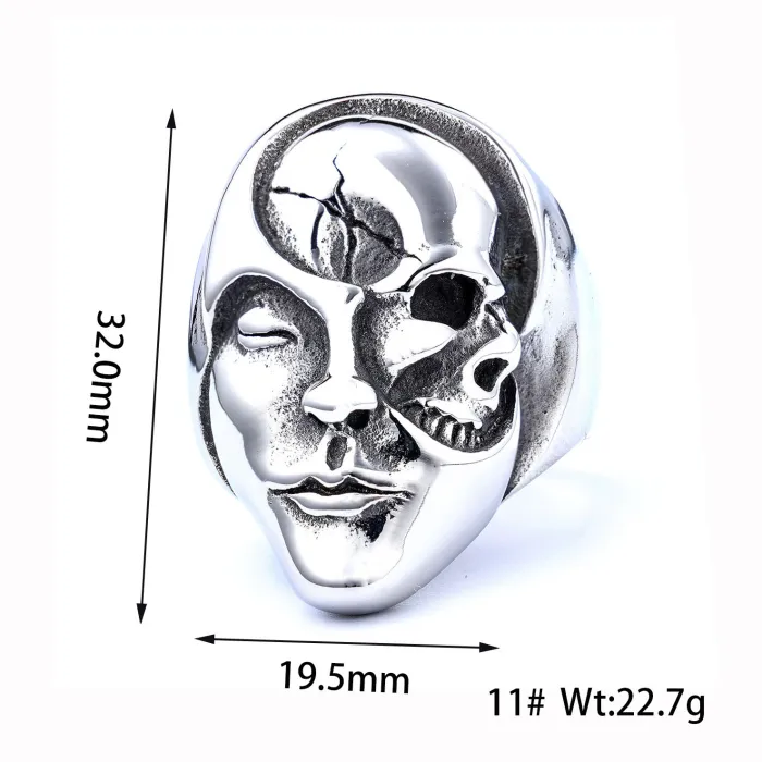 Bulk Stainless Steel One-Eyed Skull Mask Pendant – No-Fade Vintage Gothic Jewelry | Factory Supply for Resellers, Boutiques & Online Stores