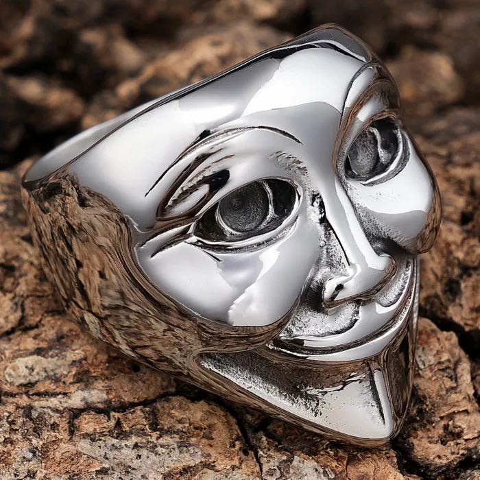 Bulk Punk Style Stainless Steel Men's Ring – Bold, Fade-Resistant Statement Jewelry for Trendy Men | Factory Wholesale & One-Piece Dropshipping
