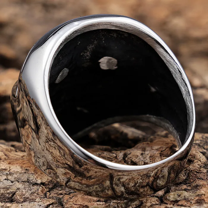 Bulk Punk Style Stainless Steel Men's Ring – Bold, Fade-Resistant Statement Jewelry for Trendy Men | Factory Wholesale & One-Piece Dropshipping