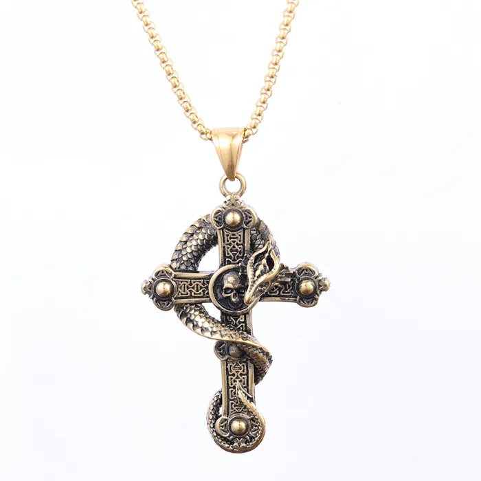 Black Sabbath Skull Cross Pendant Necklace – Gothic Vintage Dark Style Jewelry for Men & Women | Bulk Dark Punk Accessories Supplier