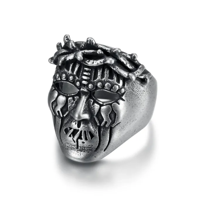 Factory Price Floral Skull Pendant – Retro Stainless Steel Gothic Style Jewelry for Men & Women | Punk Fashion Accessories Wholesale