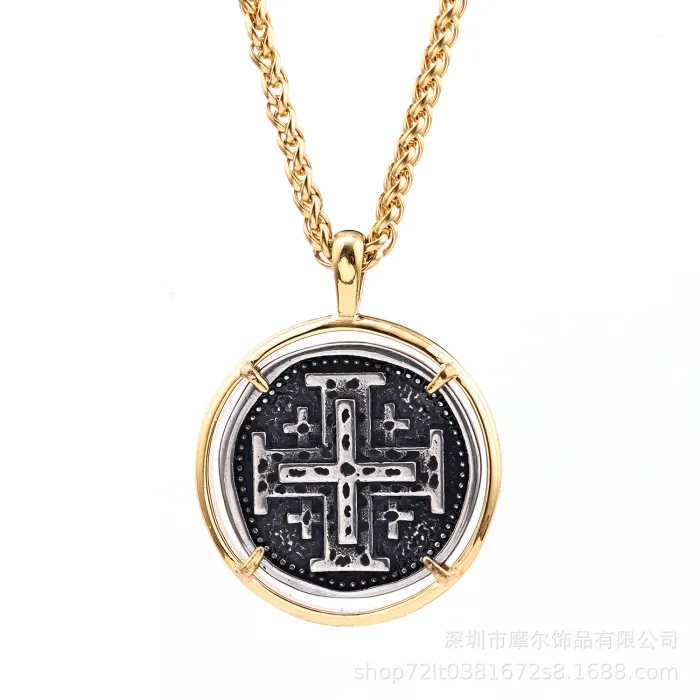 Angel Cross Pendant Wholesale – New Arrival Small-Batch Fashion Jewelry, High-End Niche Stainless Steel Pendant for Resellers & Boutiques