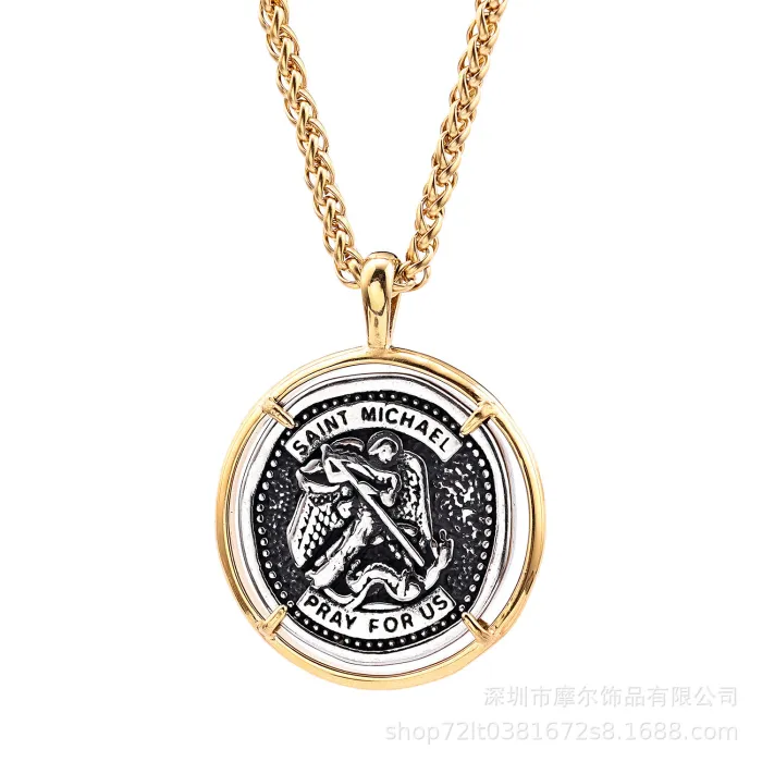 Angel Cross Pendant Wholesale – New Arrival Small-Batch Fashion Jewelry, High-End Niche Stainless Steel Pendant for Resellers & Boutiques